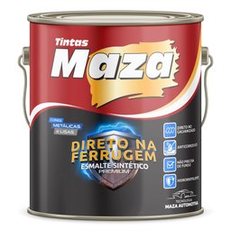 Imagem do produto Esmalte Sintético Premium Preto Chassis Direto na Ferrugem 3,6L MAZA-23624