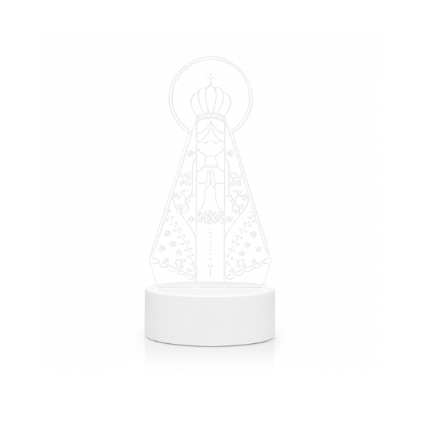 Imagem do produto Luminária Abajur 3D Aparecida Embu Led 5V 4W