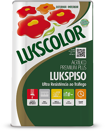 Imagem do produto Lukscolor Tinta Acrílica Premium Lukspiso Cinza Chumbo 18L