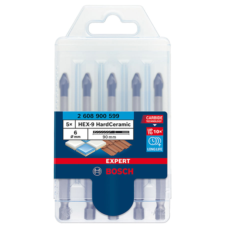 Imagem do produto Bosch Broca Hex-9 Hard Ceramic 6 mm 2608900590