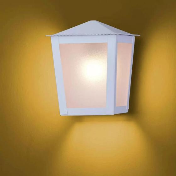 Imagem do produto Antonylux Arandela Tubo Quadrada 404444 Branca Texturizada E27
