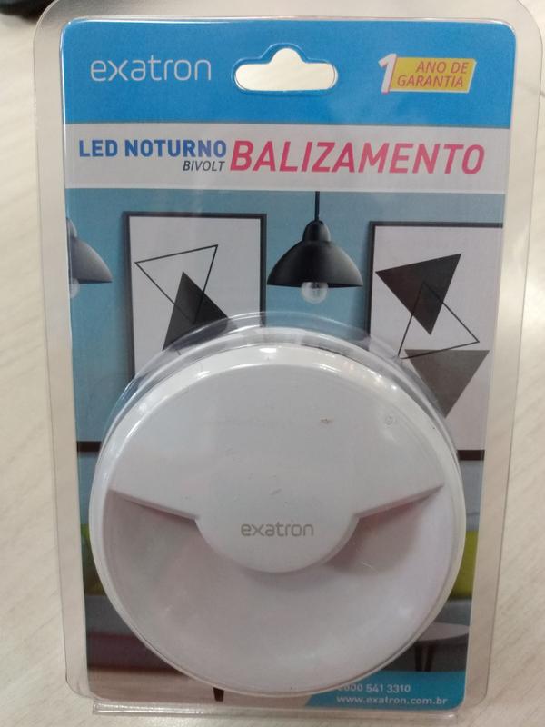 Imagem do produto Exatron Luz Noturna PE Fotocélula On-Off Transparente Bivolt