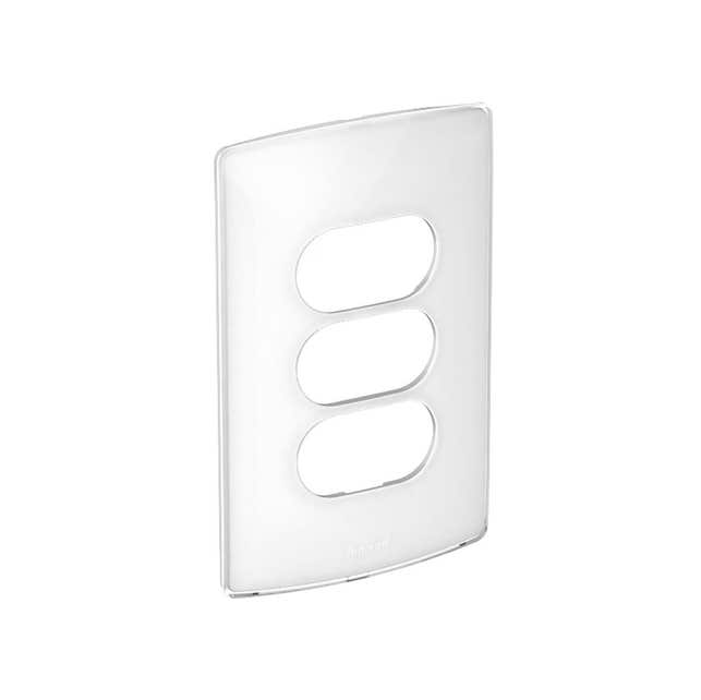 Imagem do produto Pial Legrand Placa 4X2 com 3 Postos Separados Nereya Gloss Ébano