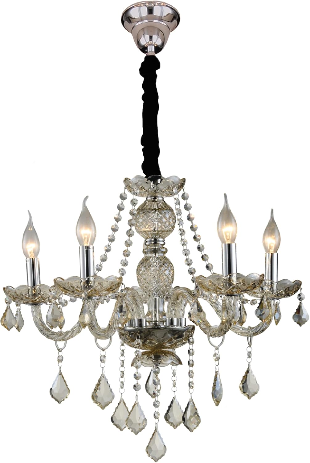 Imagem do produto Hevvy Lustre Maria Thereza Champagne 05 Braços SL-9840/H5 CHP
