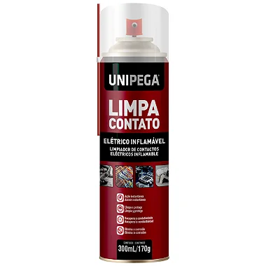 Imagem do produto Limpa Contato Elétrico Spray Unipega 300ml