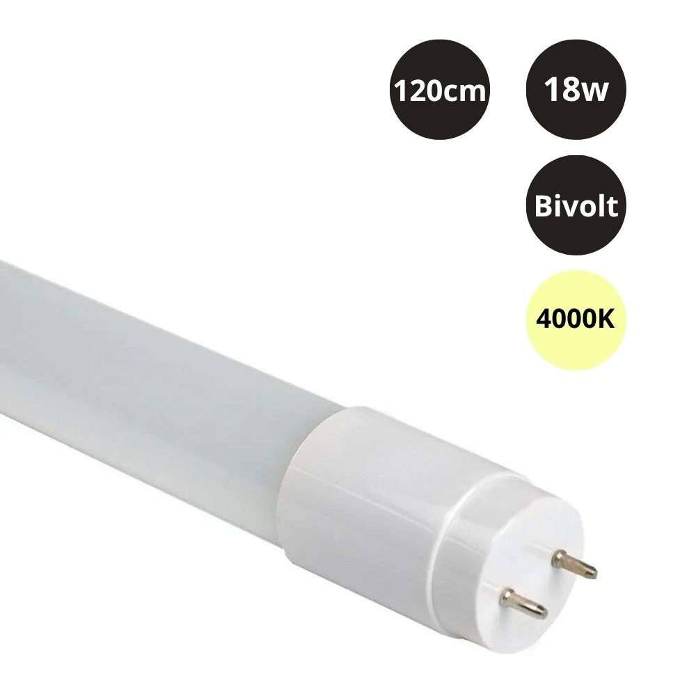 Imagem do produto Bronzearte Lâmpada Tubular T8 18W 4000K