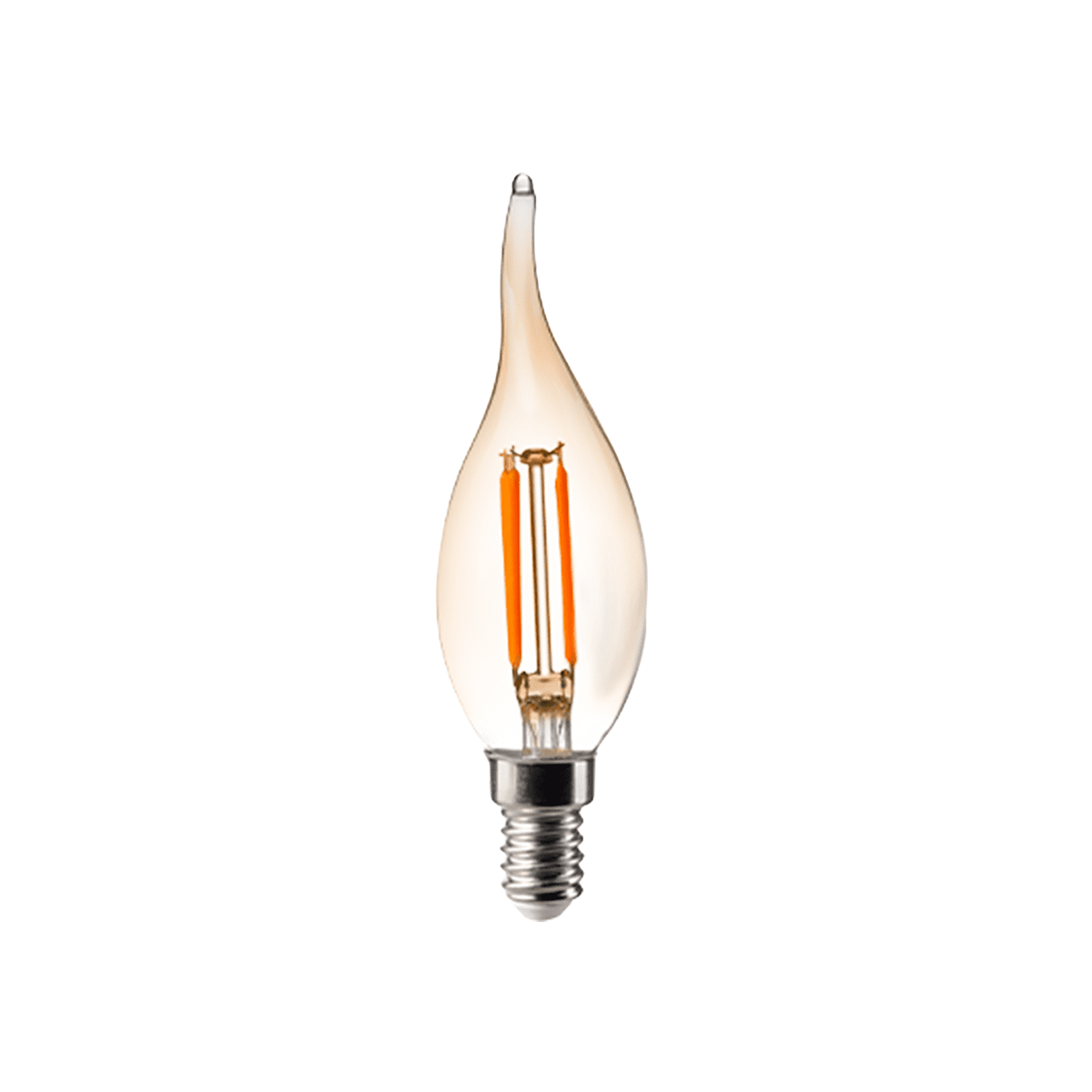 Imagem do produto Lâmpada LED Vela Chama Pix 4W 2400K Vidro Âmbar