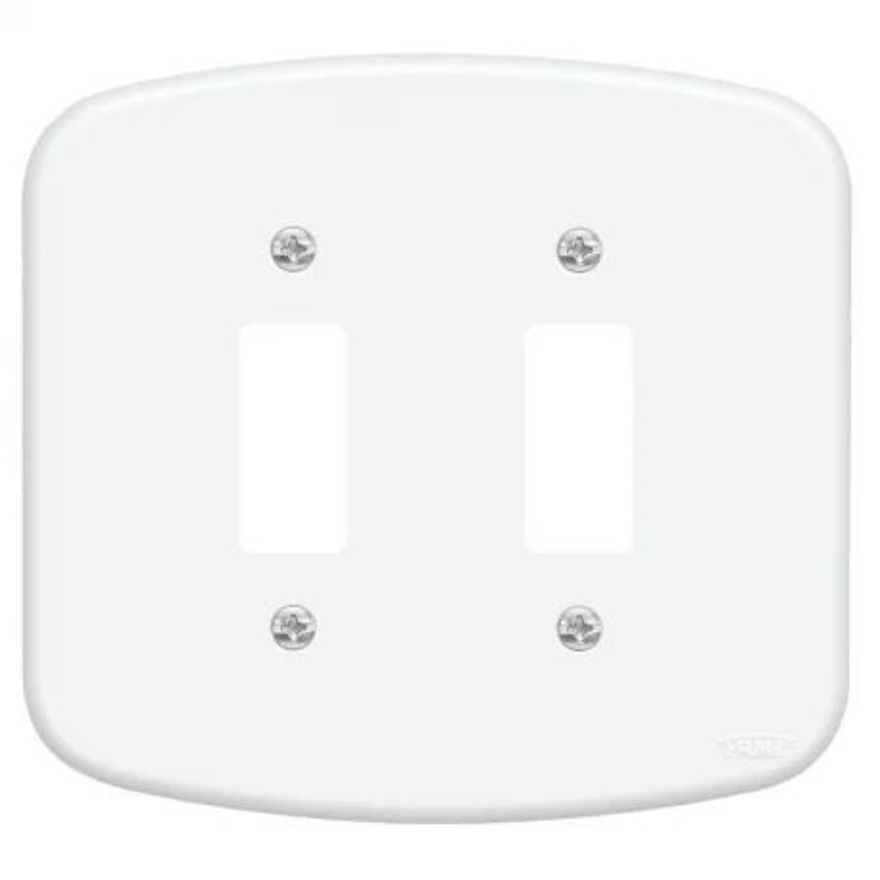 Imagem do produto Placa Blanc 4x4 F11 com 2 Interruptores Simples (1S+1S) Fame