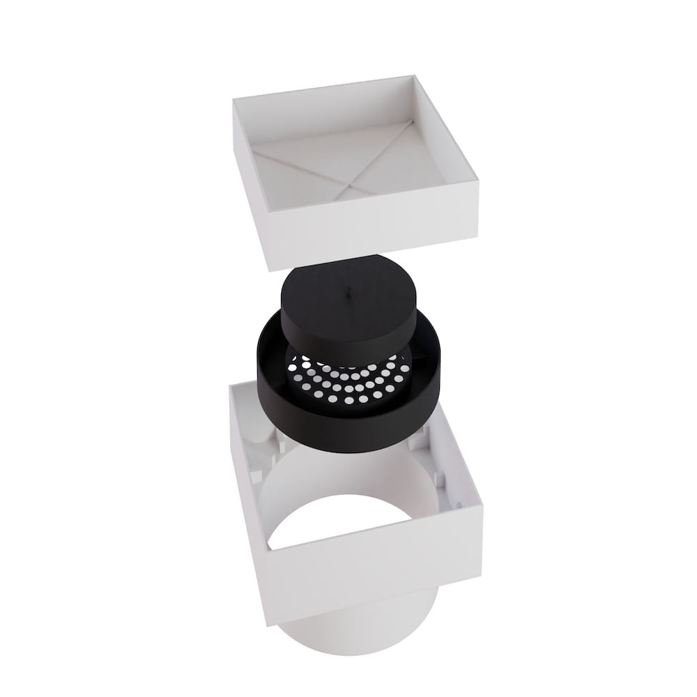 Imagem do produto Estrela Ralo Smart Invisível Sifonado 10x10 cm Branco