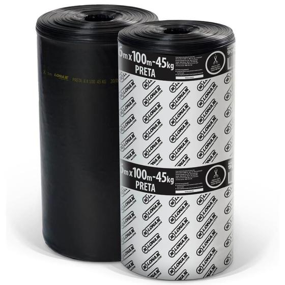 Imagem do produto Lona Plástica Preta 6m - 81 Micras - 45kg Superpack