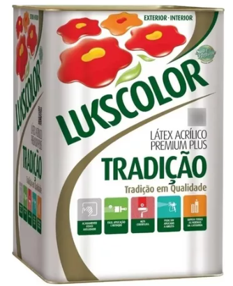Imagem do produto Lukscolor Tinta Látex Acrílica Tradição Gelo 18 Litros