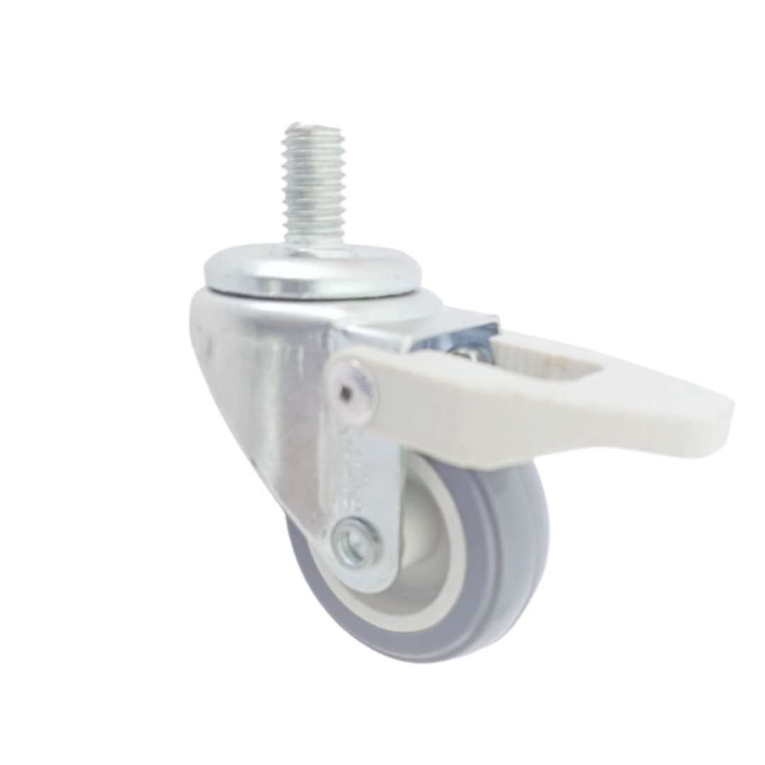 Imagem do produto Rodízio Rodiline Giratório de Rosca 1.5/8" com Freio