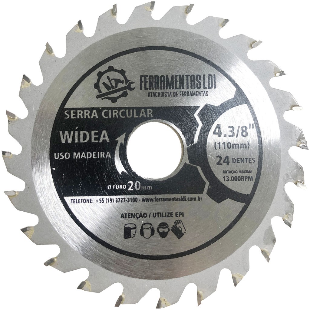 Imagem do produto Amatools Disco de Serra Circular MD 4 3/8" x 24D