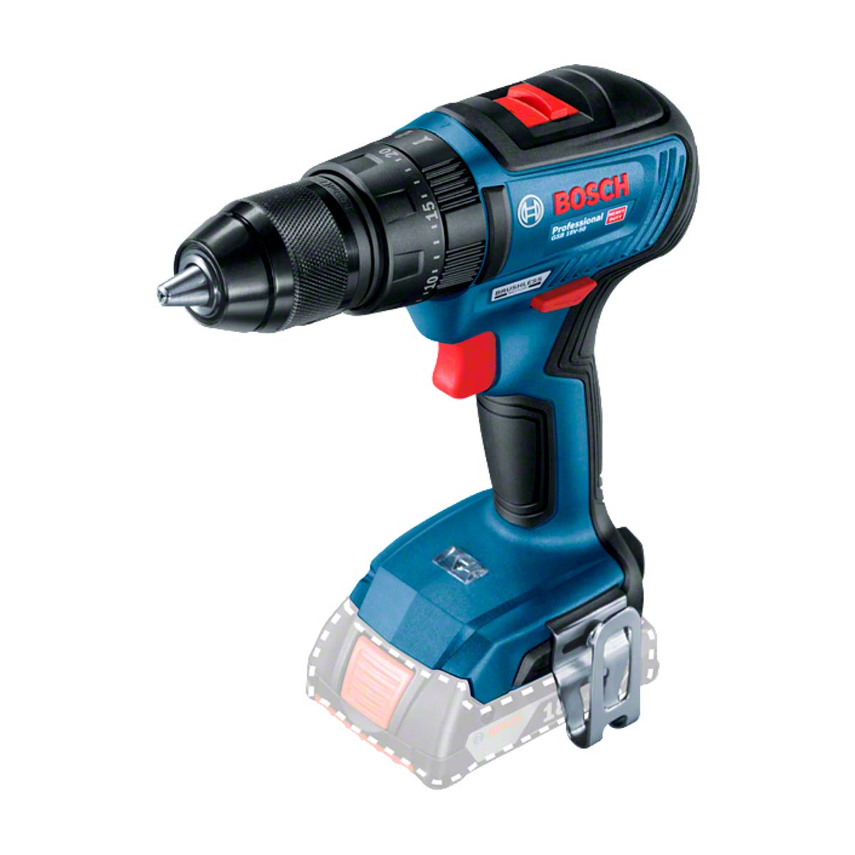 Imagem do produto Bosch Furadeira/Parafusadeira a Bateria GSB 18V-50 Bivolt com Maleta