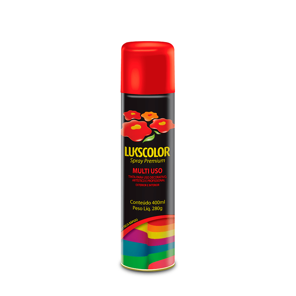 Imagem do produto Lukscolor Tinta Spray Premium Metálica Vermelho 400ml
