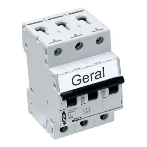 Imagem do produto Pial Legrand Disjuntor Tripolar DIN 63A Curva C Branco