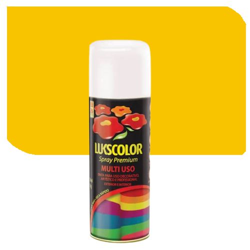 Imagem do produto Lukscolor Tinta Spray Premium Uso Geral Amarelo 400ml