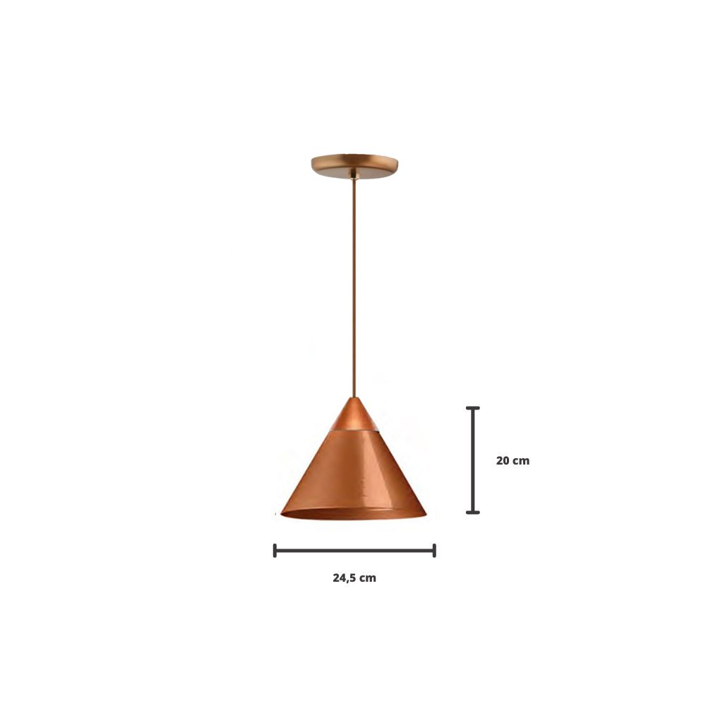 Imagem do produto Montenegro Pendente Simples Cobre