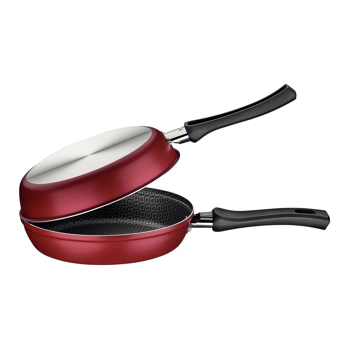 Imagem do produto Tramontina Omeleteira Loreto em Alumínio com Revestimento Interno Antiaderente Starflon Max com Cabos Baquelite 20cm Vermelha