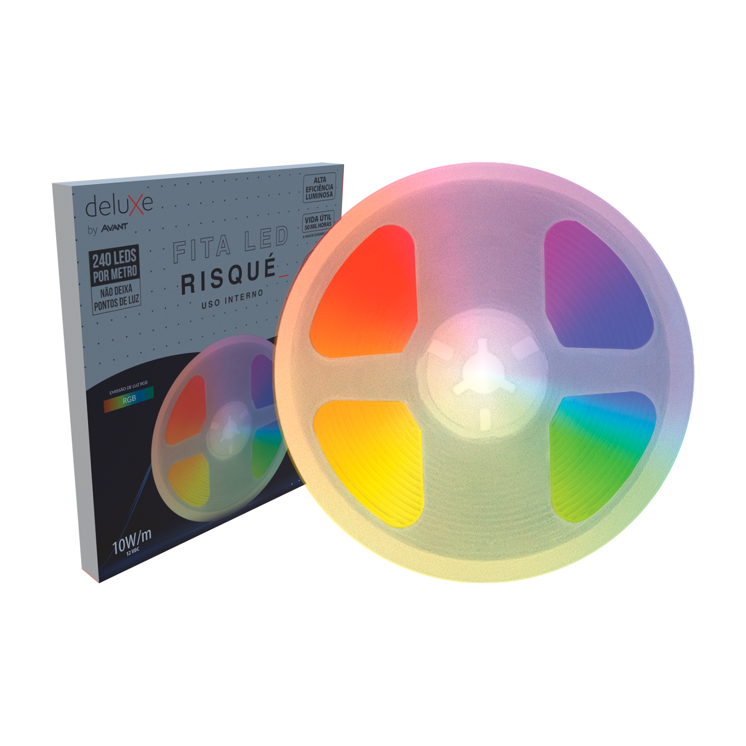 Imagem do produto Avant Fita LED RGB Risqué para Uso Interno IP20 5 Metros 10W/m 12V