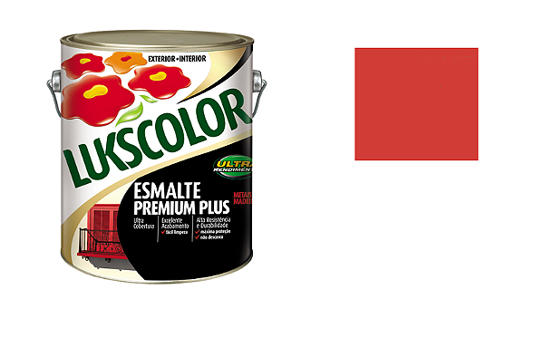 Imagem do produto Lukscolor Esmalte Secagem Rápida Premium Vermelho Massey Ferguson 3,6L