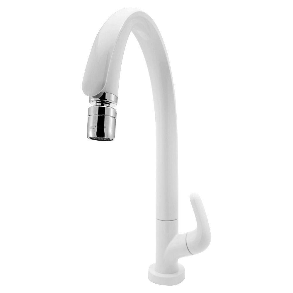 Imagem do produto Viqua Torneira de Mesa Bica Móvel para Cozinha Blanc Branca