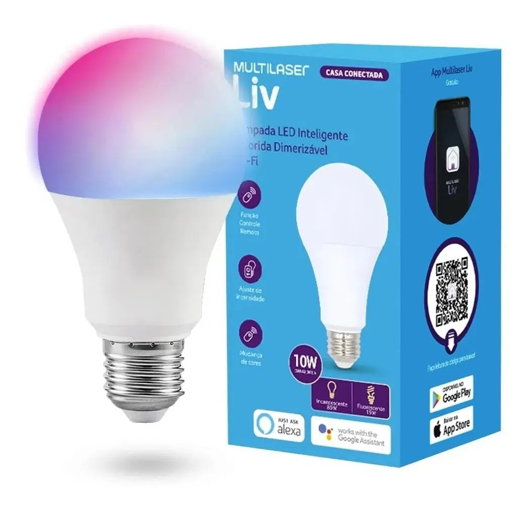 Imagem do produto Multilaser Lâmpada Wi-Fi LED Inteligente