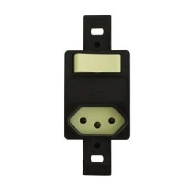 Imagem do produto Pial Plus Legrand Conjunto Sem Placa 1 Interruptor Simples + Tomada 2P+T 10A Branco