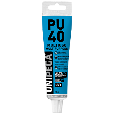 Imagem do produto Selante PU 40 Multiuso Unipega Cinza 80g