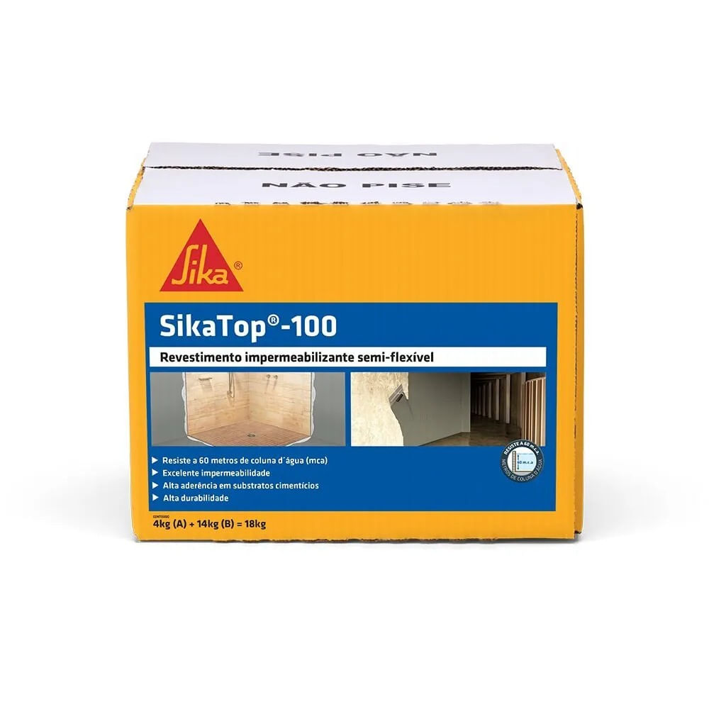Imagem do produto Sikatop 100 Cinza 18 kg
