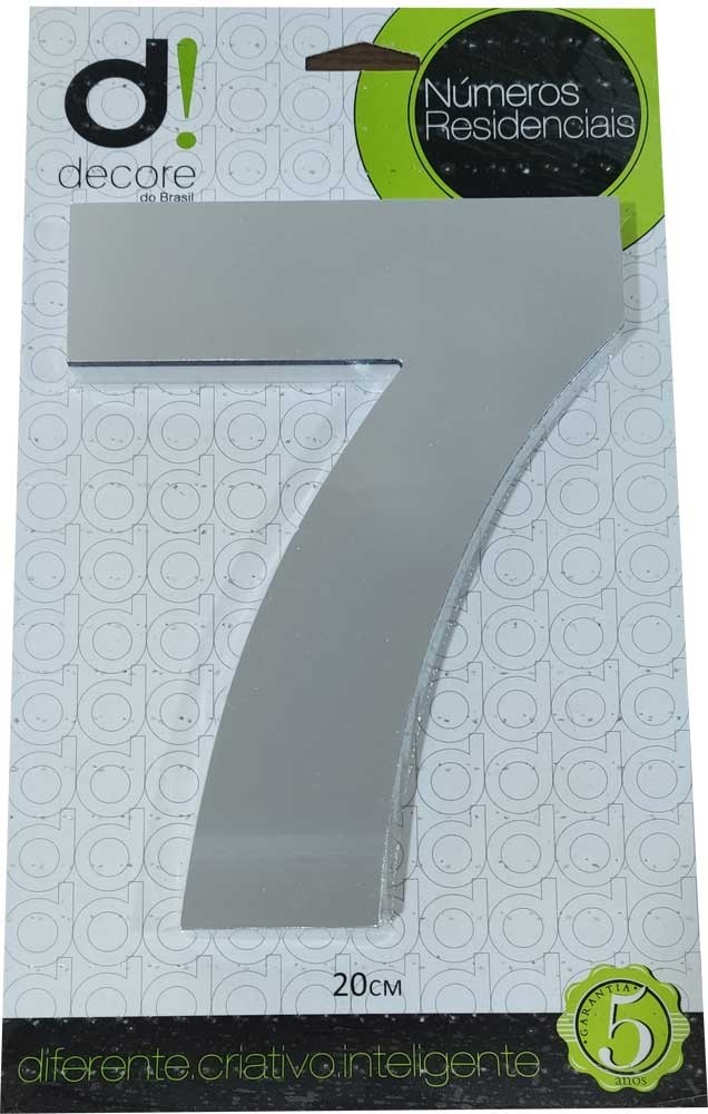 Imagem do produto Número em Alumínio Espelhado "7" 20cm Decore