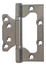 Imagem do produto Dobradiça Inox de Sobrepor Natural Guepar 4x3" (2,5mm) - Kit 3 Peças