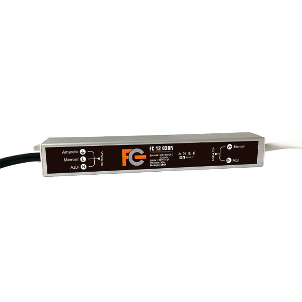 Imagem do produto Nobre Fonte Slim 12V 3A 36W 85-265V Fn-120336