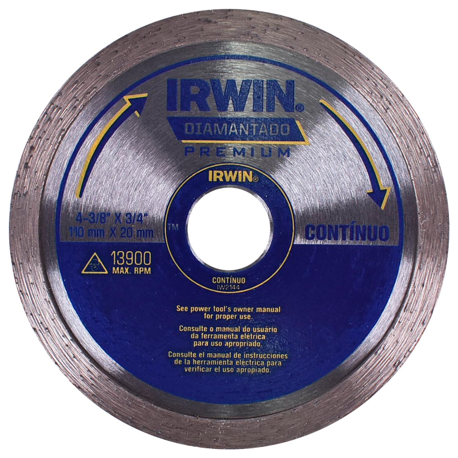 Imagem do produto Irwin Disco Diamantado Contínuo Premium 110mm