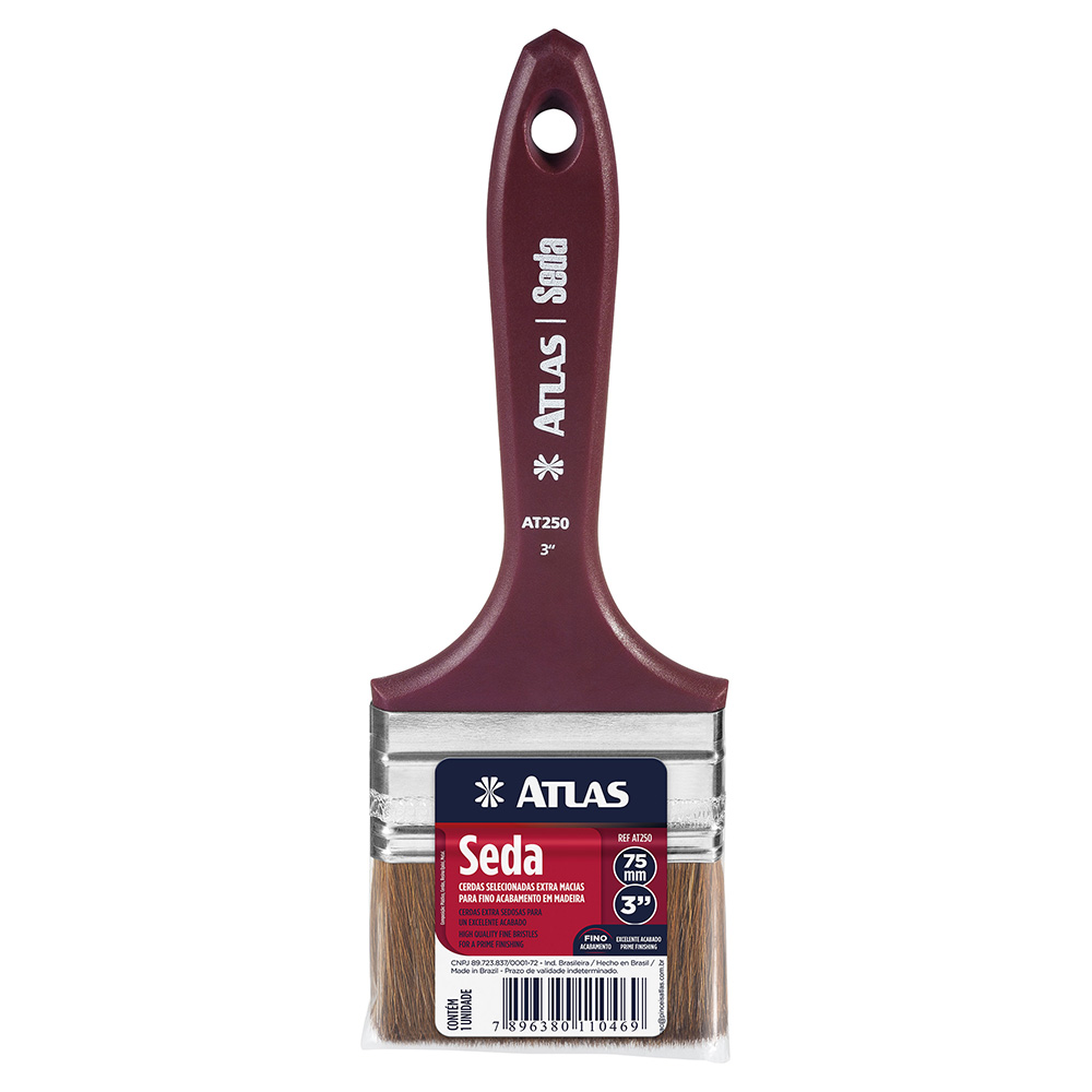 Imagem do produto Atlas Pincel Trincha Média para Pintura Seda 3"