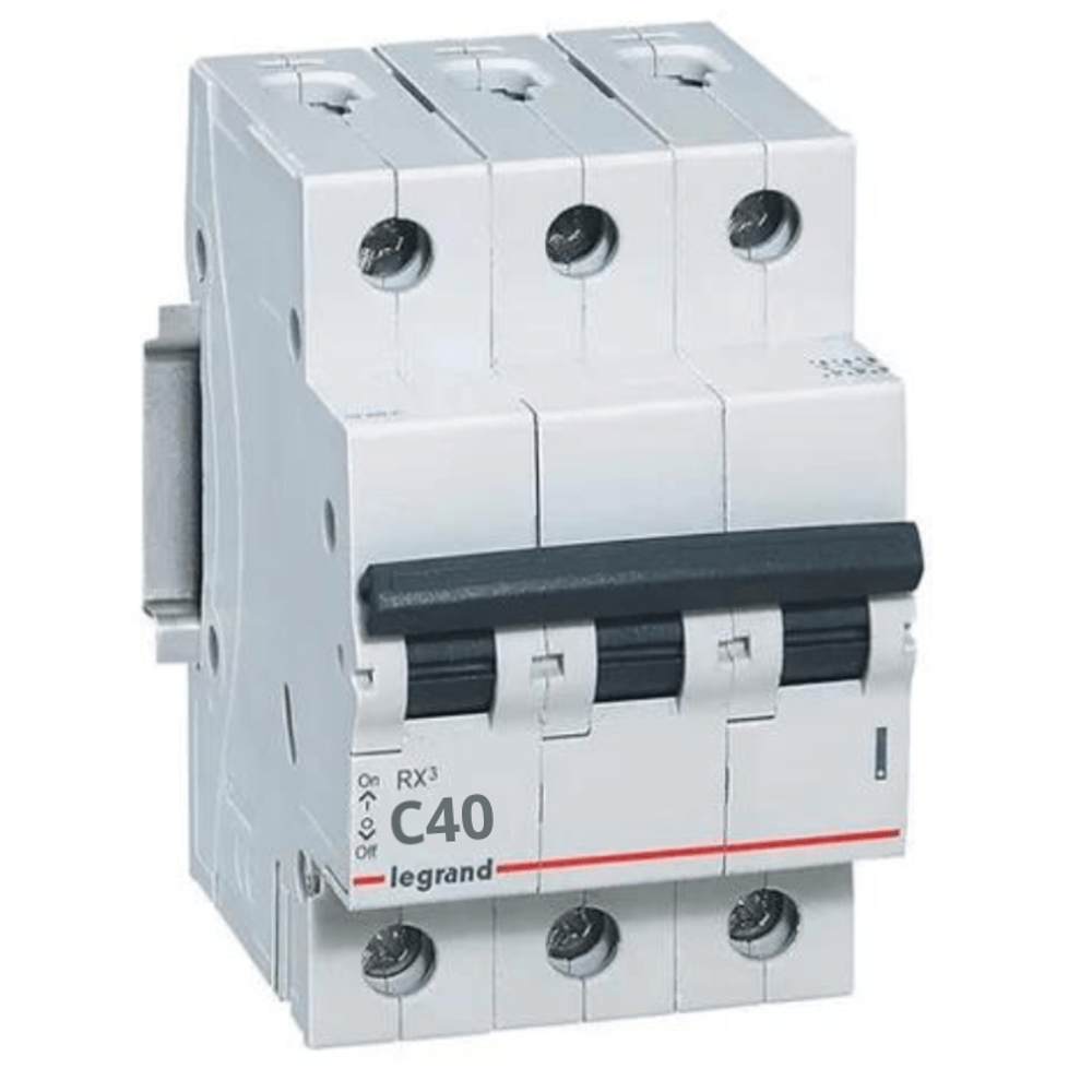 Imagem do produto Pial Legrand Disjuntor Tripolar DIN 40A Curva C Branco