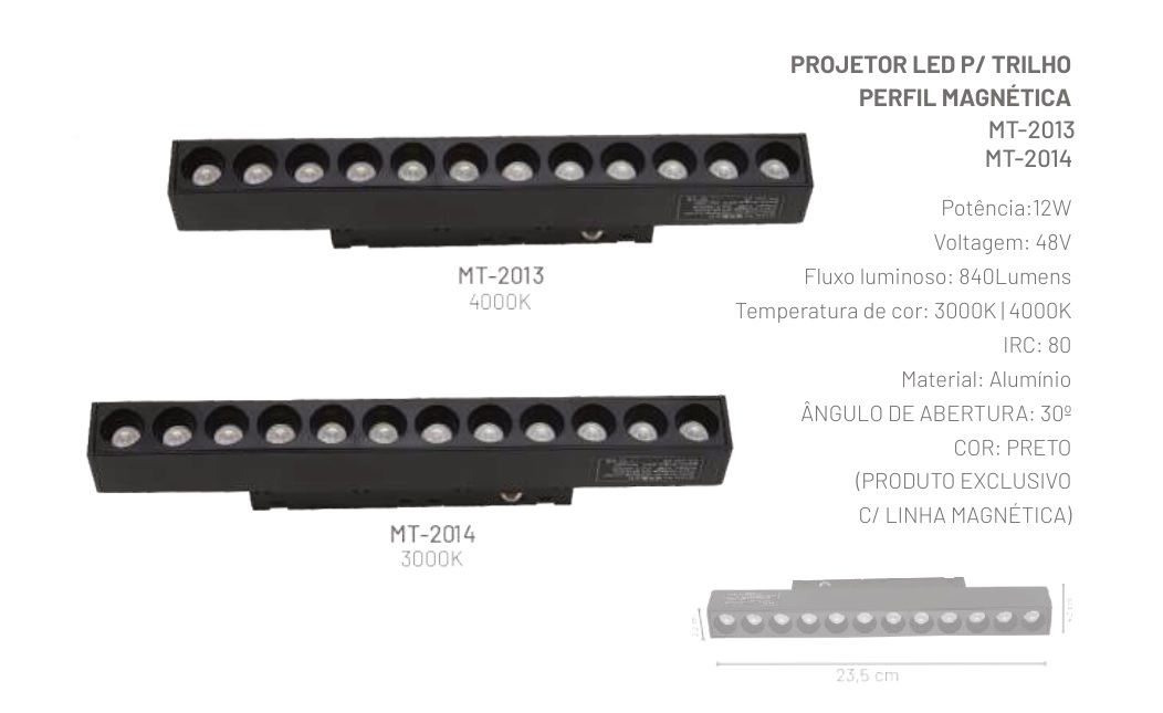 Imagem do produto Infinity Luminária LED para Trilho 12W 3000K Cinderela