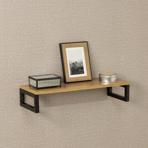 Imagem do produto Fico Prateleira Dupla com Suporte 60x20 cm e 60x10 cm Preta