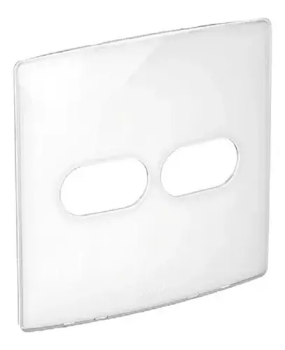Imagem do produto Pial Legrand Placa 4X4 com 2 Postos Distanciados (1+1 Posto) Nereya Gloss Ébano