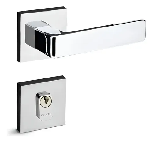 Imagem do produto Pado Fechadura Modena Externa Roseta Quadrada 529-55PE Cromada