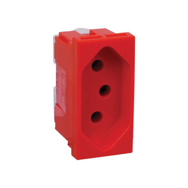 Imagem do produto Pial Plus Legrand Módulo de Tomada 2P+T 20A 250V~ Padrão Brasileiro Vermelha
