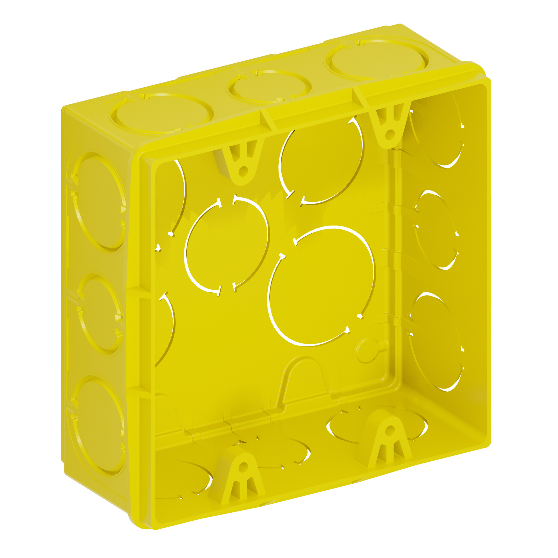 Imagem do produto Tigre Caixa de Luz PVC Quadrada Amarela Tigreflex 4x4