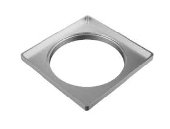 Imagem do produto Tigre Porta Grelha Quadrado Prata 150mm