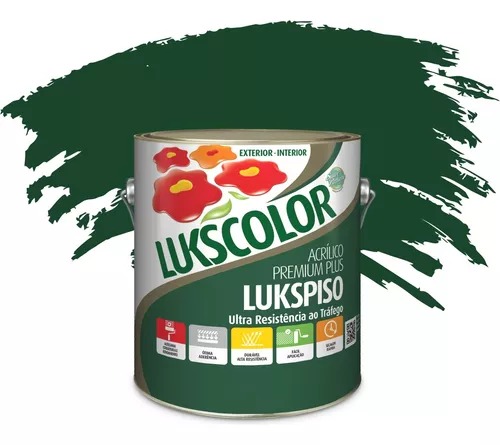 Imagem do produto Lukscolor Tinta para Piso Lukspiso Verde 3,6L