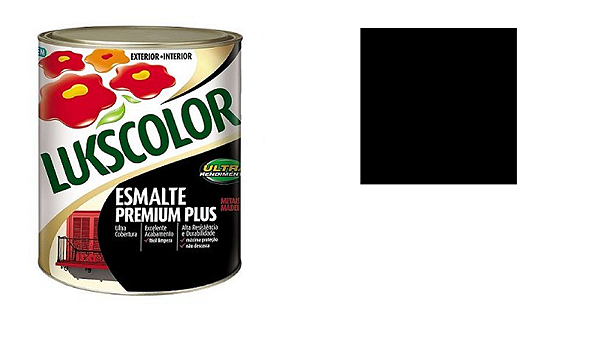 Imagem do produto Lukscolor Esmalte Secagem Rápida Premium Preto Cadillac 900ml