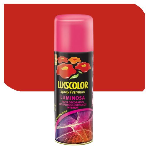 Imagem do produto Lukscolor Tinta Spray Premium Luminosa Vermelho 350ml