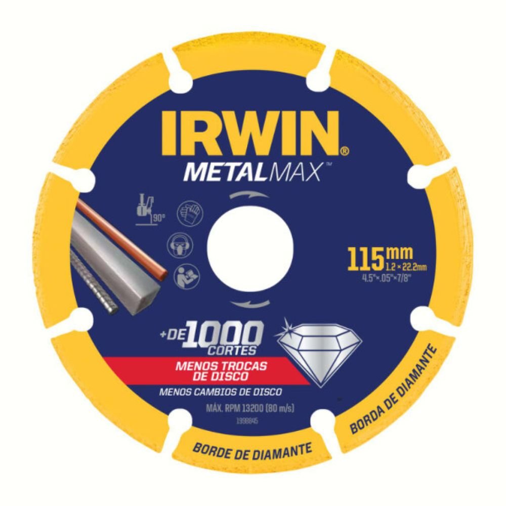 Imagem do produto DISCO DIAM METALMAX IRWIN  4,5X1X7/8