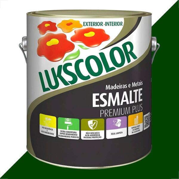 Imagem do produto Lukscolor Esmalte Rápido Verde RAL 6011 3,6L