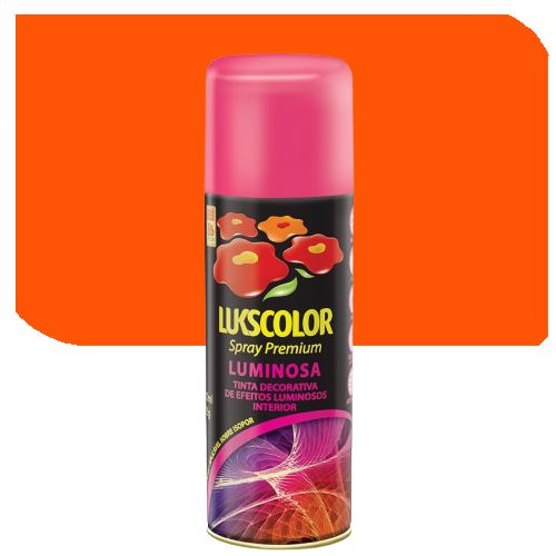Imagem do produto Lukscolor Tinta Spray Premium Luminosa Laranja 350ml