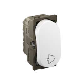 Imagem do produto Pial Legrand Módulo Interruptor Pulsador de Campainha com Borne Automático Nereya Branco